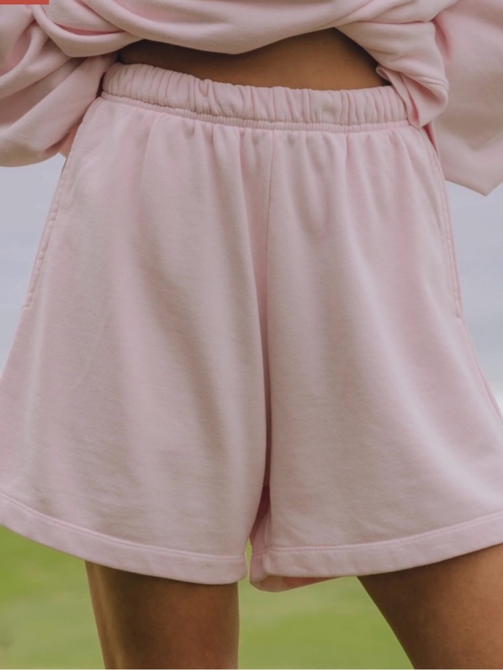 Daily Drills Cupid Light Pink Sweat Shorts Size XS/S